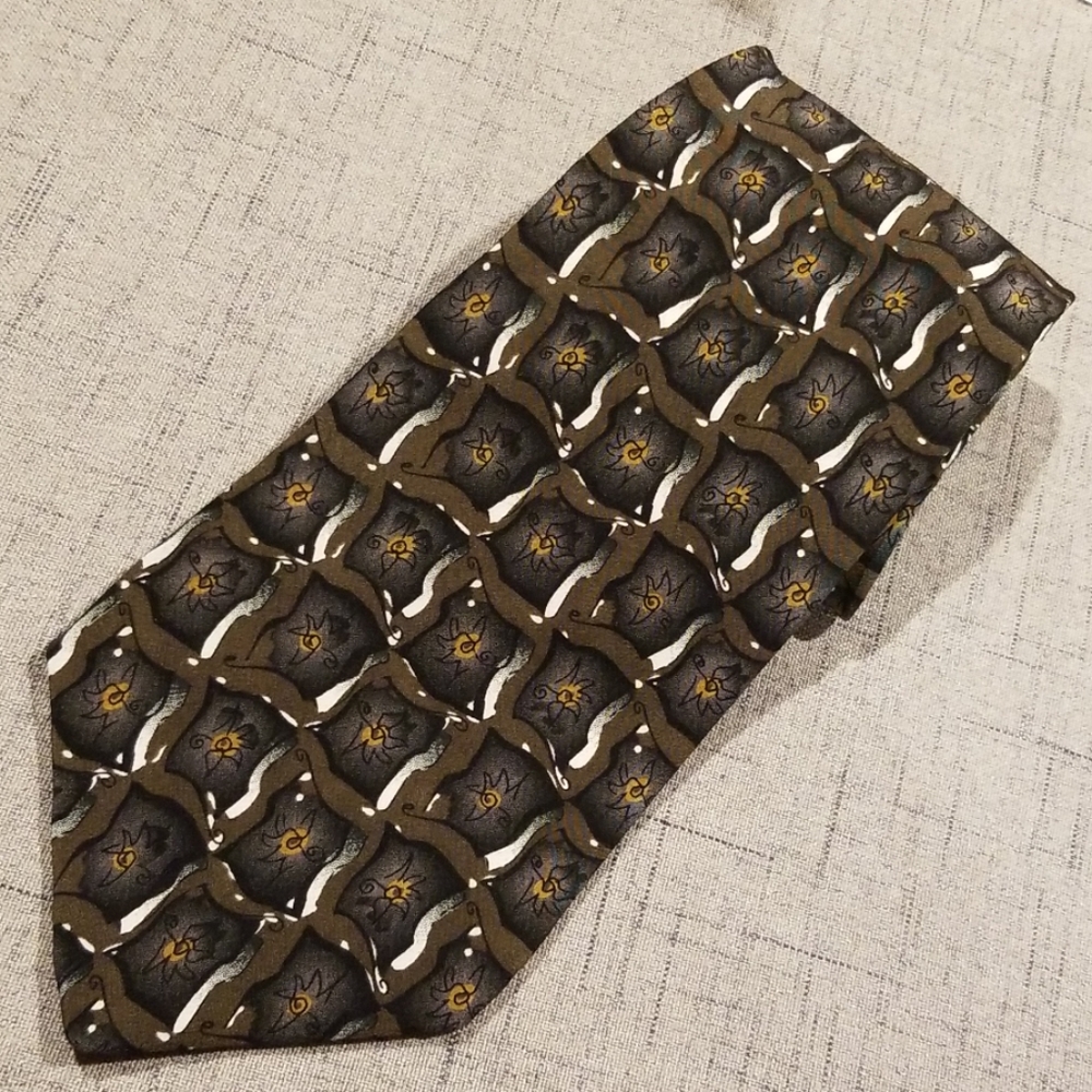 J. Garcia silk tie Banyan Trees collection 14